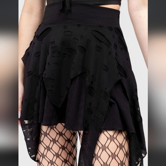 Killstar Dresses & Skirts - Killstar Black Asymmetrical Skirt